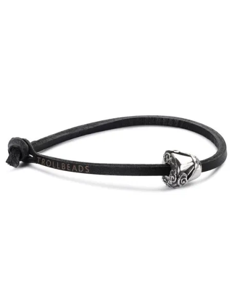Trollbeads Bracciale Di Pelle Nero | Agold