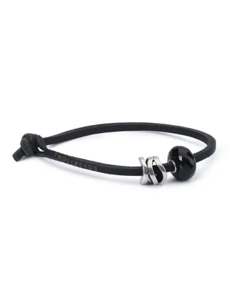 Trollbeads Bracciale Di Pelle Nero | Agold