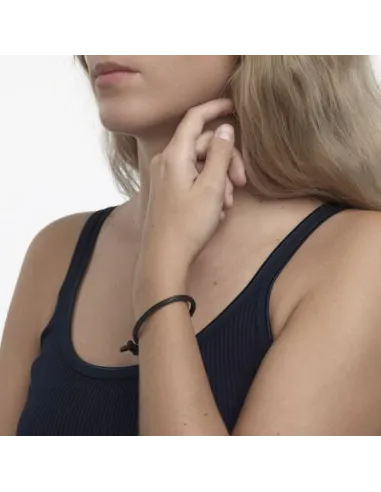 Trollbeads Bracciale Di Pelle Nero | Agold
