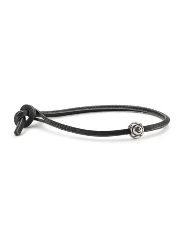Trollbeads Bracciale Di Pelle Nero | Agold