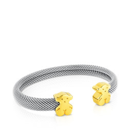 Bangle TOUS Mesh Acciaio e Oro