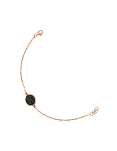 Braccialetto TOUS Camee in argento vermeil rosa.