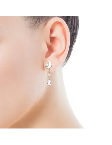 Orecchini TOUS Nocturne in argento con perla.
