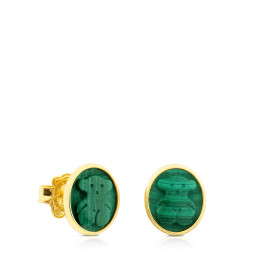Orecchini TOUS Camee in argento vermeil giallo.