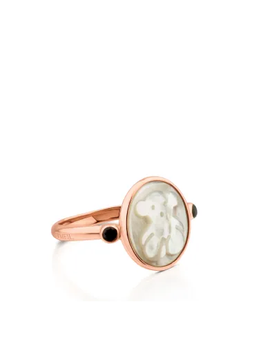 Anello TOUS Camee in argento vermeil rosa.