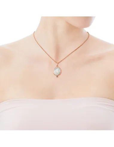 Ciondolo TOUS Camee in argento vermeil rosa. | Agold