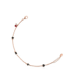 Braccialetto TOUS Motif in Argento Vermeil Oro Rosa.