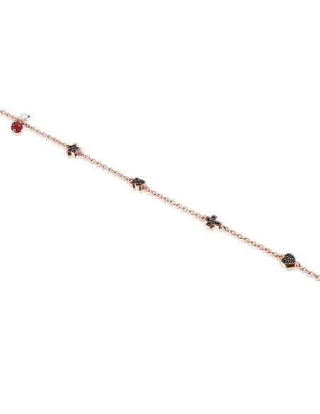Braccialetto TOUS Motif in Argento Vermeil Oro Rosa.