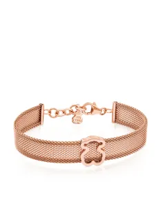 Bracciale TOUS Icon Mesh in Argento Vermeil Oro Rosa e Acciaio.
