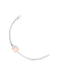 Bracciale TOUS Falla in Argento Quarzo Rosa e Topazio Azzurro