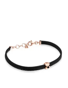 Bracciale TOUS Real Sisy in Acciaio e Argento Vermeil Oro Rosa con Onice