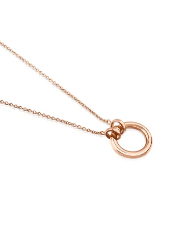 Collana TOUS Hold Argento Vermeil Oro Rosa