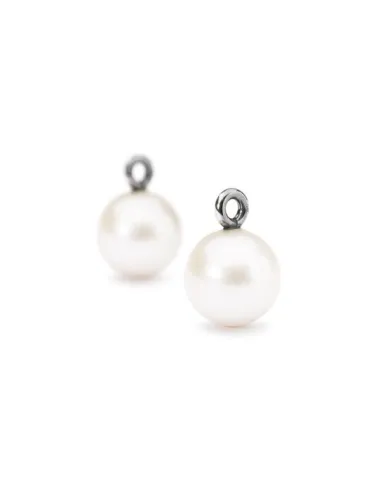 Trollbeads Orecchini Gocce Di Perla Rotonde | Agold
