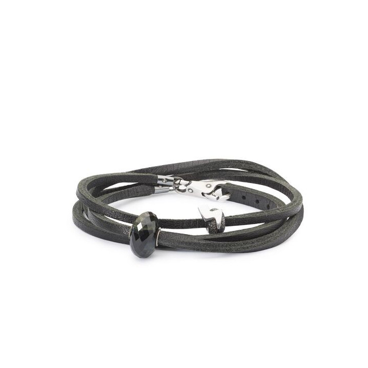 Trollbeads Bracciale/Collana Cuoio Nero