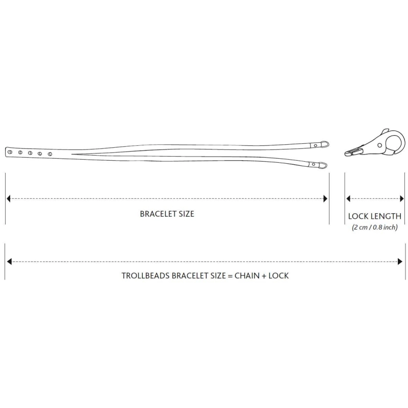 Trollbeads Bracciale/Collana Cuoio Nero | Agold