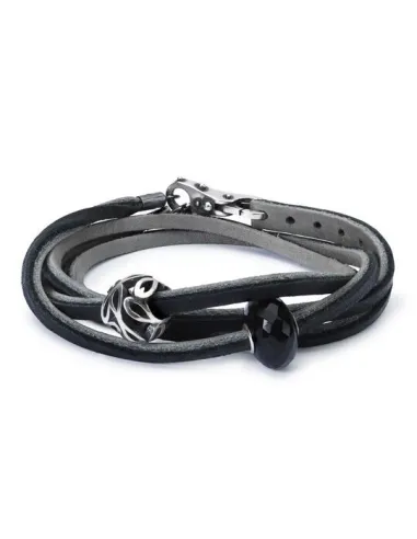 Trollbeads Bracciale/Collana Nero/Grigio