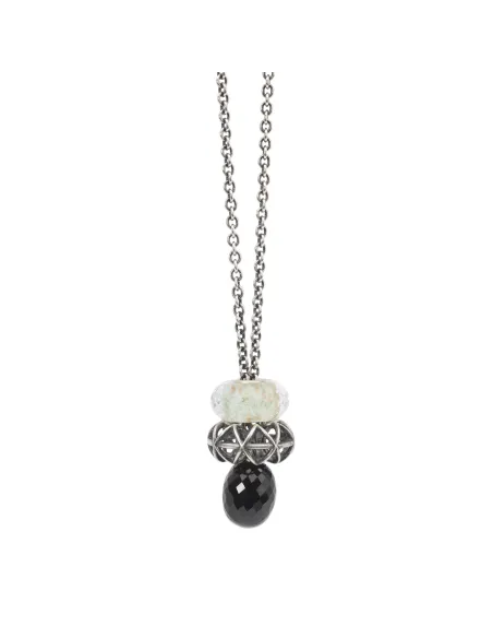 Trollbeads Collana D'Argento con Onice