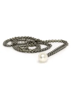 Trollbeads Collana D'Argento con Perla