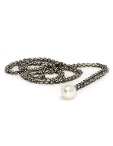Trollbeads Collana D'Argento con Perla