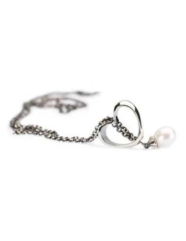 Trollbeads Collana D'Argento con Perla
