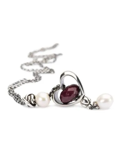 Trollbeads Collana D'Argento con Perla