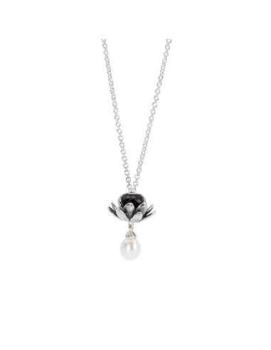 Trollbeads Collana D'Argento con Perla