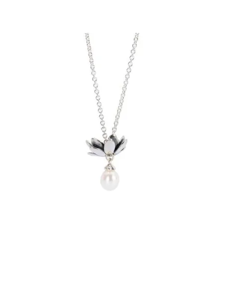 Trollbeads Collana D'Argento con Perla