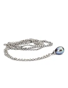 Trollbeads Collana D'Argento con Perla Pavone