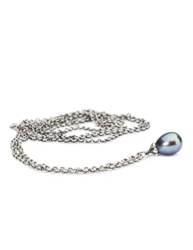 Trollbeads Collana D'Argento con Perla Pavone