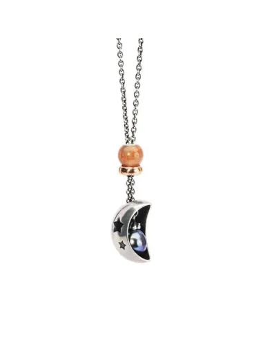Trollbeads Collana D'Argento con Perla Pavone