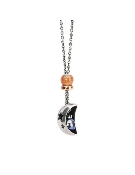 Trollbeads Collana D'Argento con Perla Pavone