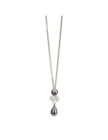 Trollbeads Collana D'Argento con Perla Pavone
