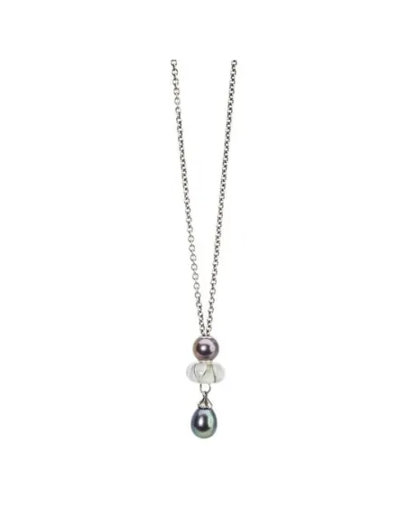 Trollbeads Collana D'Argento con Perla Pavone
