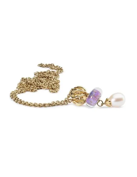 Trollbeads Collana d'Oro con Perla