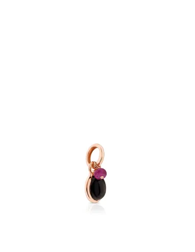 Ciondolo TOUS Piccolo in Argento Vermeil con Onice e Rubino | Agold