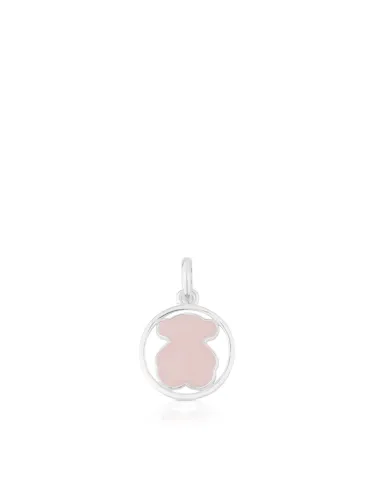 Pendente TOUS Camille in Argento con Quarzo Rosa