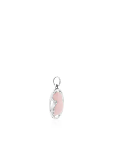 Pendente TOUS Camille in Argento con Quarzo Rosa