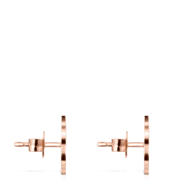 Orecchini TOUS Rosa de Abril in Argento Vermeil Oro Rosa | Agold