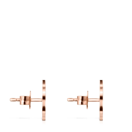 Orecchini TOUS Rosa de Abril in Argento Vermeil Oro Rosa | Agold
