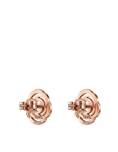 Orecchini TOUS Rosa de Abril in Argento Vermeil Oro Rosa | Agold