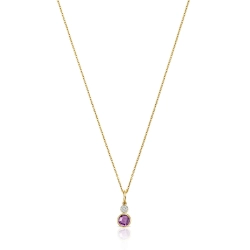 Collana TOUS Color Kings con Ametista e Diamanti