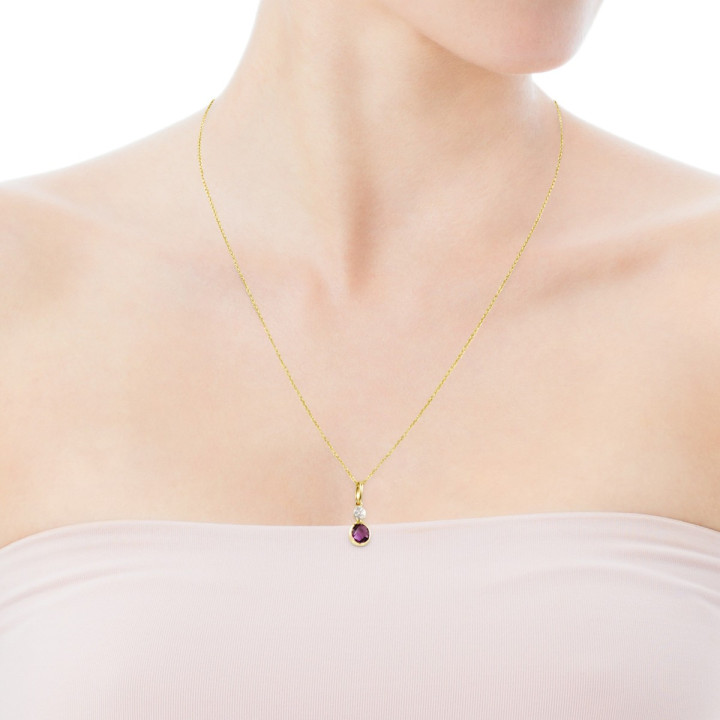 Collana TOUS Color Kings con Ametista e Diamanti