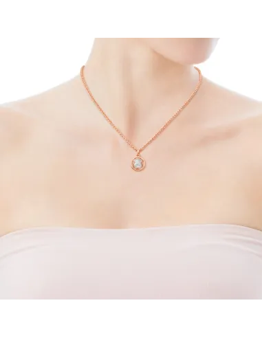 Pendente TOUS Camille in Argento Rosa Vermeil con Madreperla