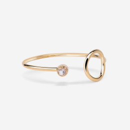 Bangle Emi & Eve Unity Topazio Bianco