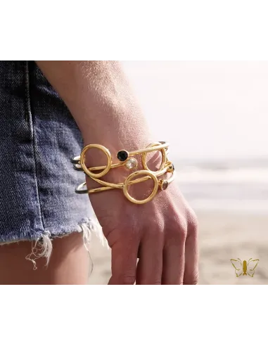 Bangle Emi & Eve Unity Topazio Bianco