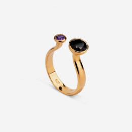 Anello Emi & Eve Unity Onice e Ametista