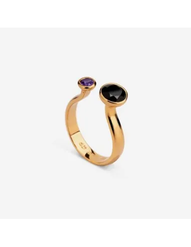 Anello Emi & Eve Unity Onice e Ametista | Agold