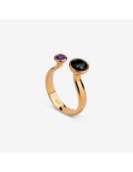 Anello Emi & Eve Unity Onice e Ametista | Agold