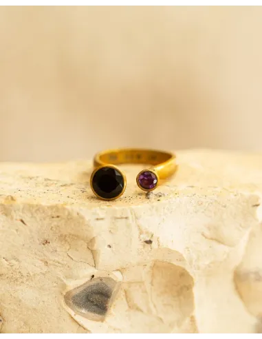 Anello Emi & Eve Unity Onice e Ametista | Agold