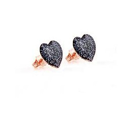 Jack&Co Orecchini Cuori Glitter
